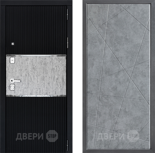 Входная металлическая Дверь Дверной континент ДК-13 ФЛ-655 Бетон серый в Дмитрове