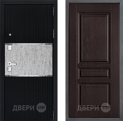 Входная металлическая Дверь Дверной континент ДК-13 ФЛ-243 Дуб шоколадный в Дмитрове
