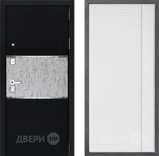 Входная металлическая Дверь Дверной континент ДК-13 ФЛ-757 Белое Стекло Софт милк в Дмитрове
