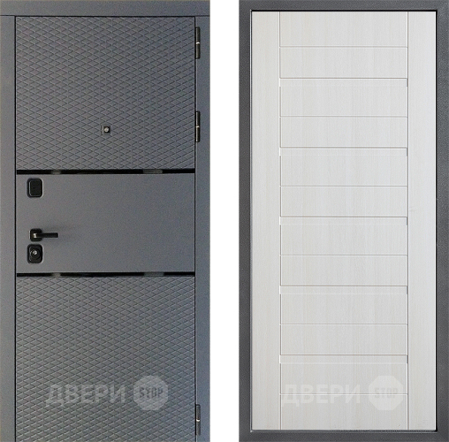 Входная металлическая Дверь Дверной континент Диамант Дизайн ФЛ-70 Лиственница белая в Дмитрове
