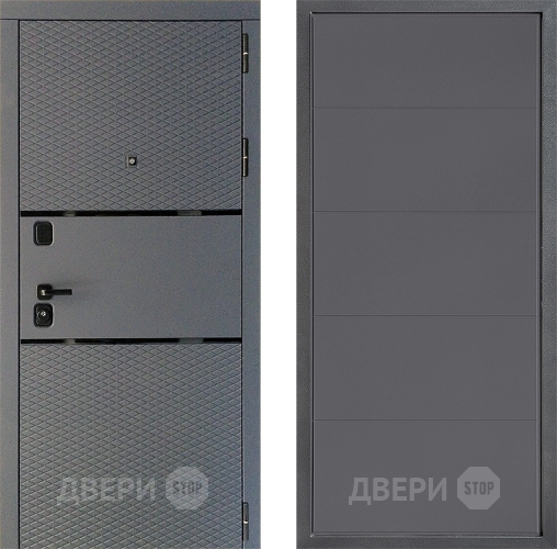 Входная металлическая Дверь Дверной континент Диамант Дизайн ФЛ-649 Графит софт в Дмитрове