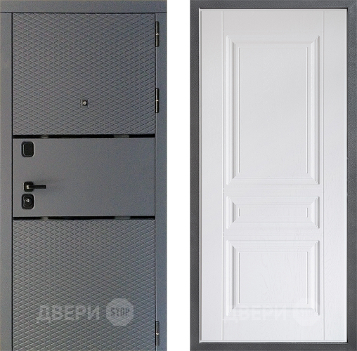Входная металлическая Дверь Дверной континент Диамант Дизайн ФЛ-243 Альберо Браш серебро в Дмитрове
