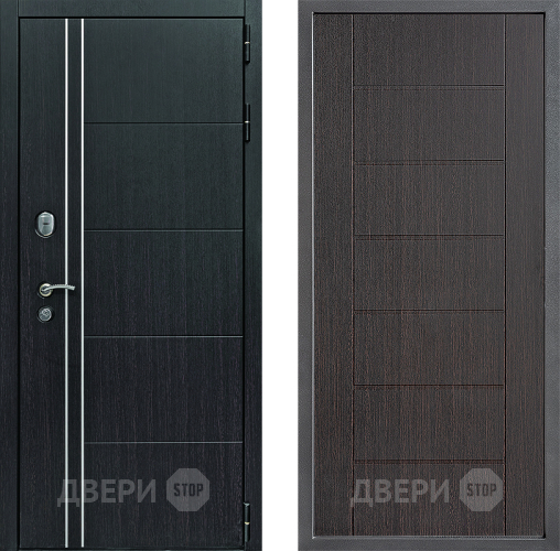 Входная металлическая Дверь Дверной континент Теплолюкс Дизайн ФЛ-Лайн Венге в Дмитрове