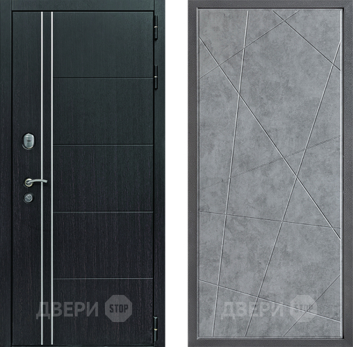 Дверь Дверной континент Теплолюкс Дизайн ФЛ-655 Бетон серый в Дмитрове