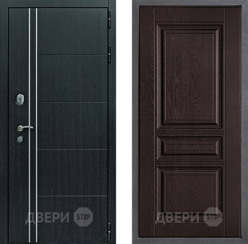 Дверь Дверной континент Теплолюкс Дизайн ФЛ-243 Дуб шоколадный в Дмитрове