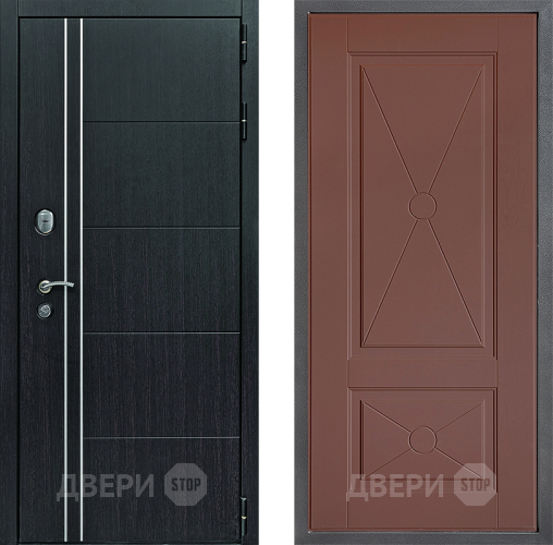 Входная металлическая Дверь Дверной континент Теплолюкс Дизайн ФЛ-617 Ясень шоколадный в Дмитрове