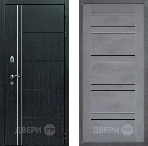 Входная металлическая Дверь Дверной континент Теплолюкс Дизайн ФЛ-49 Бетон серый в Дмитрове