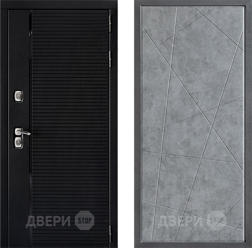 Входная металлическая Дверь Дверной континент ДК-1 ФЛ-655 Бетон серый в Дмитрове
