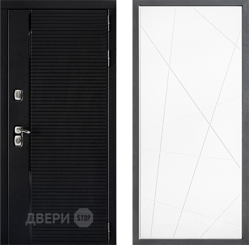 Входная металлическая Дверь Дверной континент ДК-1 ФЛ-655 Белый софт в Дмитрове