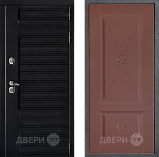 Входная металлическая Дверь Дверной континент ДК-1 ФЛ-617 Ясень шоколадный в Дмитрове