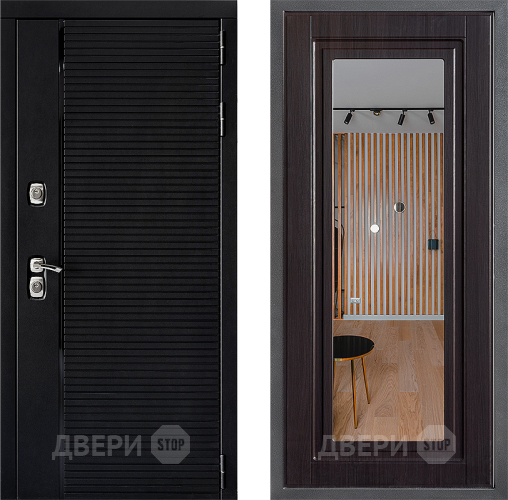 Входная металлическая Дверь Дверной континент ДК-1 ФЛЗ Зеркало Венге в Дмитрове