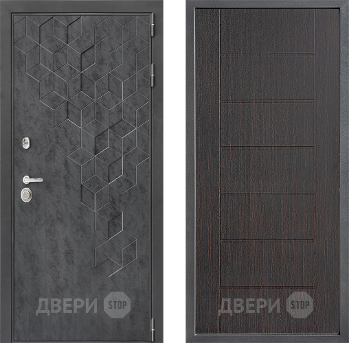 Входная металлическая Дверь Дверной континент ДК-3/713 ФЛ-Лайн Венге в Дмитрове