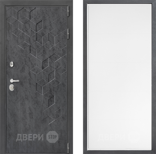 Входная металлическая Дверь Дверной континент ДК-3/713 ФЛ-649 Белый софт в Дмитрове