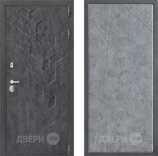 Входная металлическая Дверь Дверной континент ДК-3/713 ФЛ-655 Бетон серый в Дмитрове