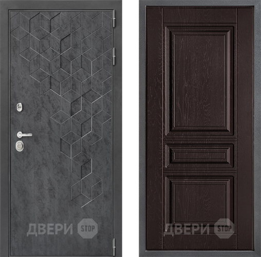 Входная металлическая Дверь Дверной континент ДК-3/713 ФЛ-243 Дуб шоколадный в Дмитрове