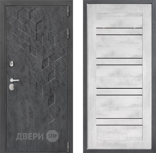 Входная металлическая Дверь Дверной континент ДК-3/713 ФЛ-49 Бетон снежный в Дмитрове