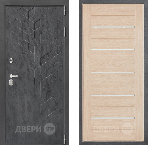 Входная металлическая Дверь Дверной континент ДК-3/713 ФЛ-46 Капучино в Дмитрове