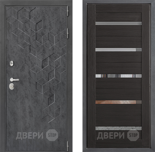 Входная металлическая Дверь Дверной континент ДК-3/713 ФЛ-47 Венге в Дмитрове