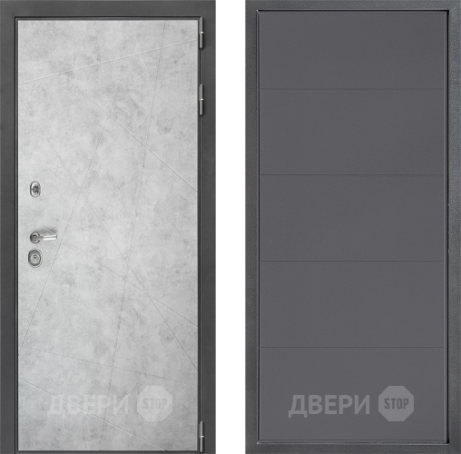 Входная металлическая Дверь Дверной континент ДК-3/743 ФЛ-649 Графит софт в Дмитрове