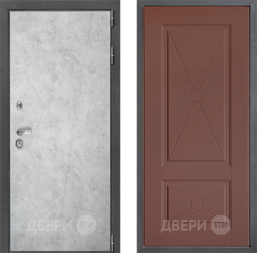 Входная металлическая Дверь Дверной континент ДК-3/743 ФЛ-617 Ясень шоколадный в Дмитрове