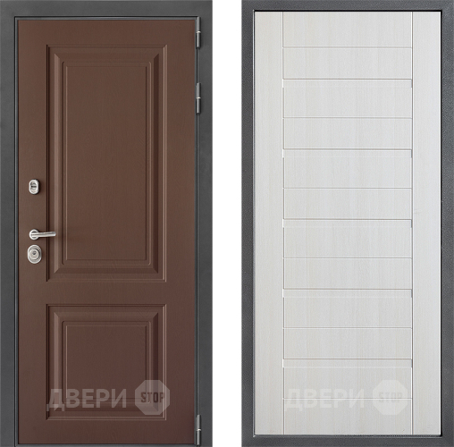 Входная металлическая Дверь Дверной континент ДК-3/729 ФЛ-70 Лиственница белая в Дмитрове