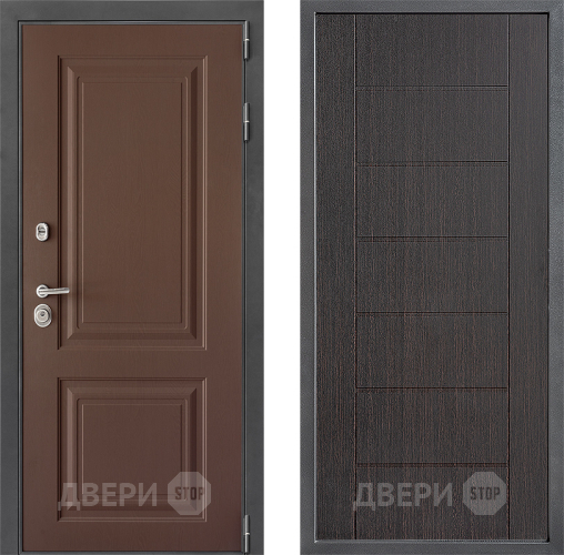 Входная металлическая Дверь Дверной континент ДК-3/729 ФЛ-Лайн Венге в Дмитрове