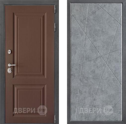 Входная металлическая Дверь Дверной континент ДК-3/729 ФЛ-655 Бетон серый в Дмитрове