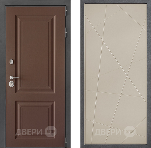 Входная металлическая Дверь Дверной континент ДК-3/729 ФЛ-655 Капучино в Дмитрове