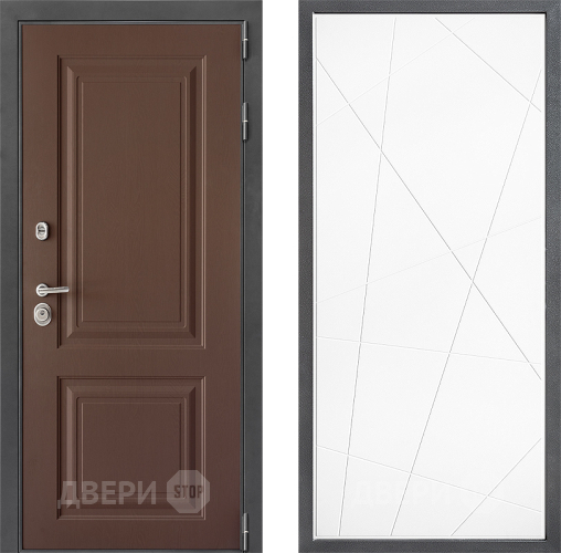 Входная металлическая Дверь Дверной континент ДК-3/729 ФЛ-655 Белый софт в Дмитрове