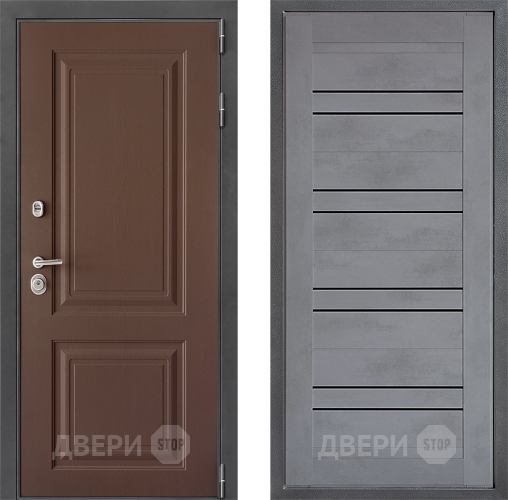 Входная металлическая Дверь Дверной континент ДК-3/729 ФЛ-49 Бетон серый в Дмитрове