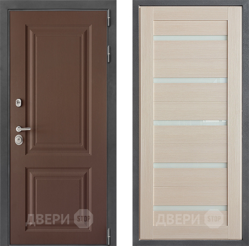Входная металлическая Дверь Дверной континент ДК-3/729 ФЛ-47 Капучино в Дмитрове