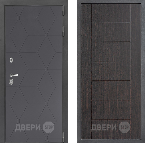 Входная металлическая Дверь Дверной континент ДК-3/744 ФЛ-Лайн Венге в Дмитрове