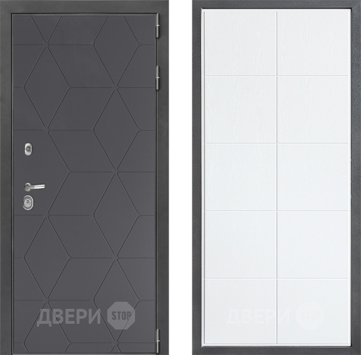 Входная металлическая Дверь Дверной континент ДК-3/744 ФЛ-Кватро Белое дерево в Дмитрове