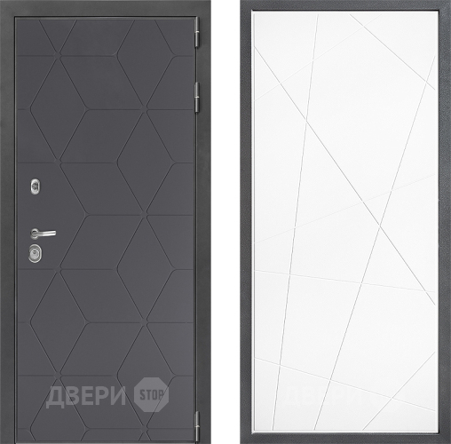 Входная металлическая Дверь Дверной континент ДК-3/744 ФЛ-655 Белый софт в Дмитрове