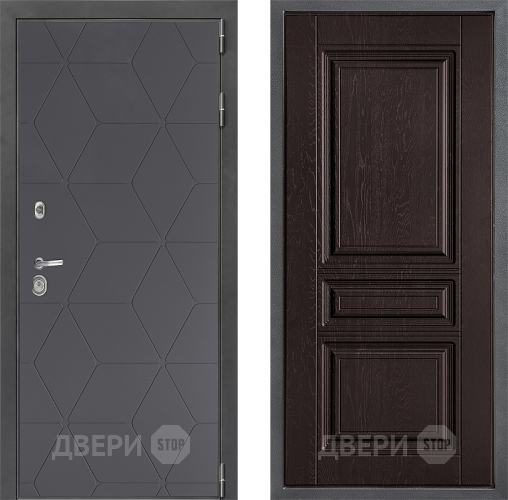 Входная металлическая Дверь Дверной континент ДК-3/744 ФЛ-243 Дуб шоколадный в Дмитрове