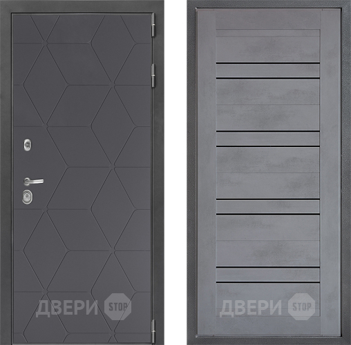 Дверь Дверной континент ДК-3/744 ФЛ-49 Бетон серый в Дмитрове