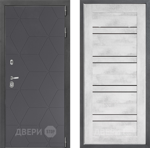 Дверь Дверной континент ДК-3/744 ФЛ-49 Бетон снежный в Дмитрове