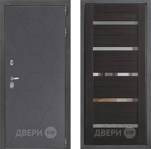 Входная металлическая Дверь Дверной континент ДК-3/744 ФЛ-47 Венге в Дмитрове