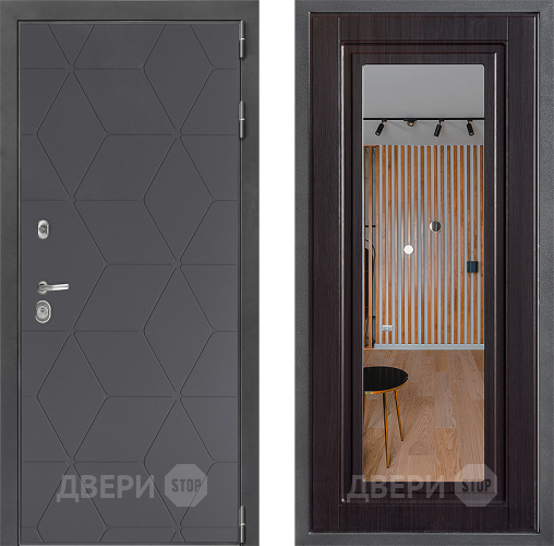Дверь Дверной континент ДК-3/744 ФЛЗ Зеркало Венге в Дмитрове