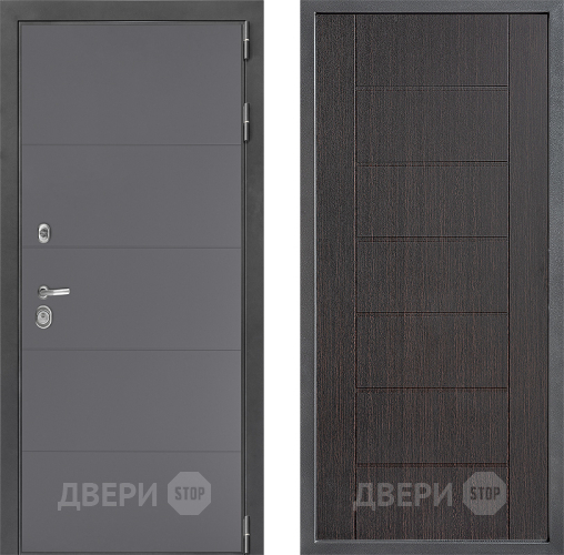 Входная металлическая Дверь Дверной континент ДК-3/649 ФЛ-Лайн Венге в Дмитрове
