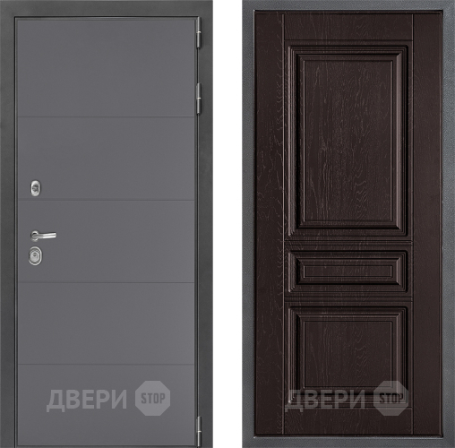 Входная металлическая Дверь Дверной континент ДК-3/649 ФЛ-243 Дуб шоколадный в Дмитрове