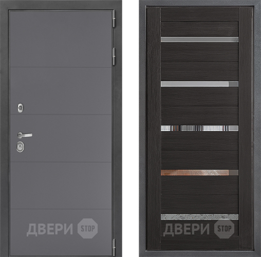 Входная металлическая Дверь Дверной континент ДК-3/649 ФЛ-47 Венге в Дмитрове