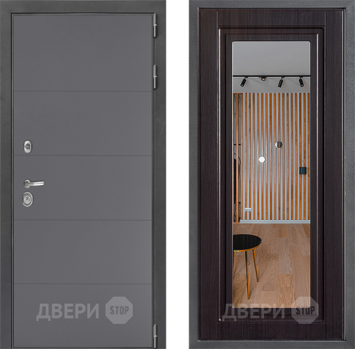 Дверь Дверной континент ДК-3/649 ФЛЗ Зеркало Венге в Дмитрове