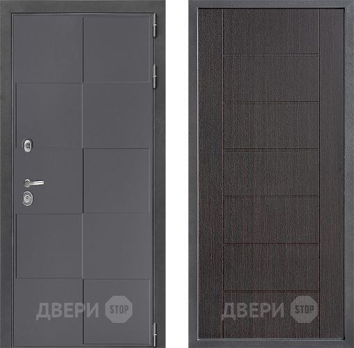 Входная металлическая Дверь Дверной континент ДК-3/606 ФЛ-Лайн Венге в Дмитрове