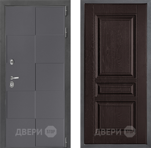 Входная металлическая Дверь Дверной континент ДК-3/606 ФЛ-243 Дуб шоколадный в Дмитрове