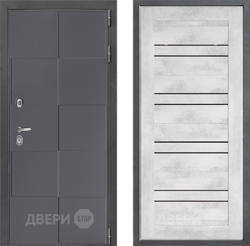 Дверь Дверной континент ДК-3/606 ФЛ-49 Бетон снежный в Дмитрове