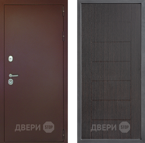 Дверь Дверной континент Рубикон Медь Дизайн ФЛ-Лайн Венге в Дмитрове