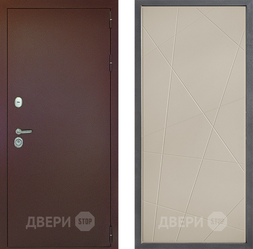 Входная металлическая Дверь Дверной континент Рубикон Медь Дизайн ФЛ-655 Капучино в Дмитрове