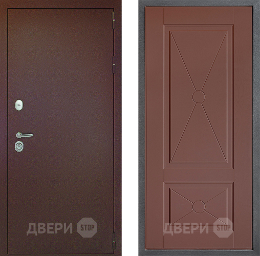 Входная металлическая Дверь Дверной континент Рубикон Медь Дизайн ФЛ-617 Ясень шоколадный в Дмитрове