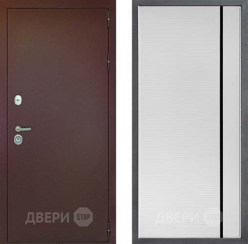 Дверь Дверной континент Рубикон Медь Дизайн ФЛ-757 Черное Стекло Софт милк в Дмитрове